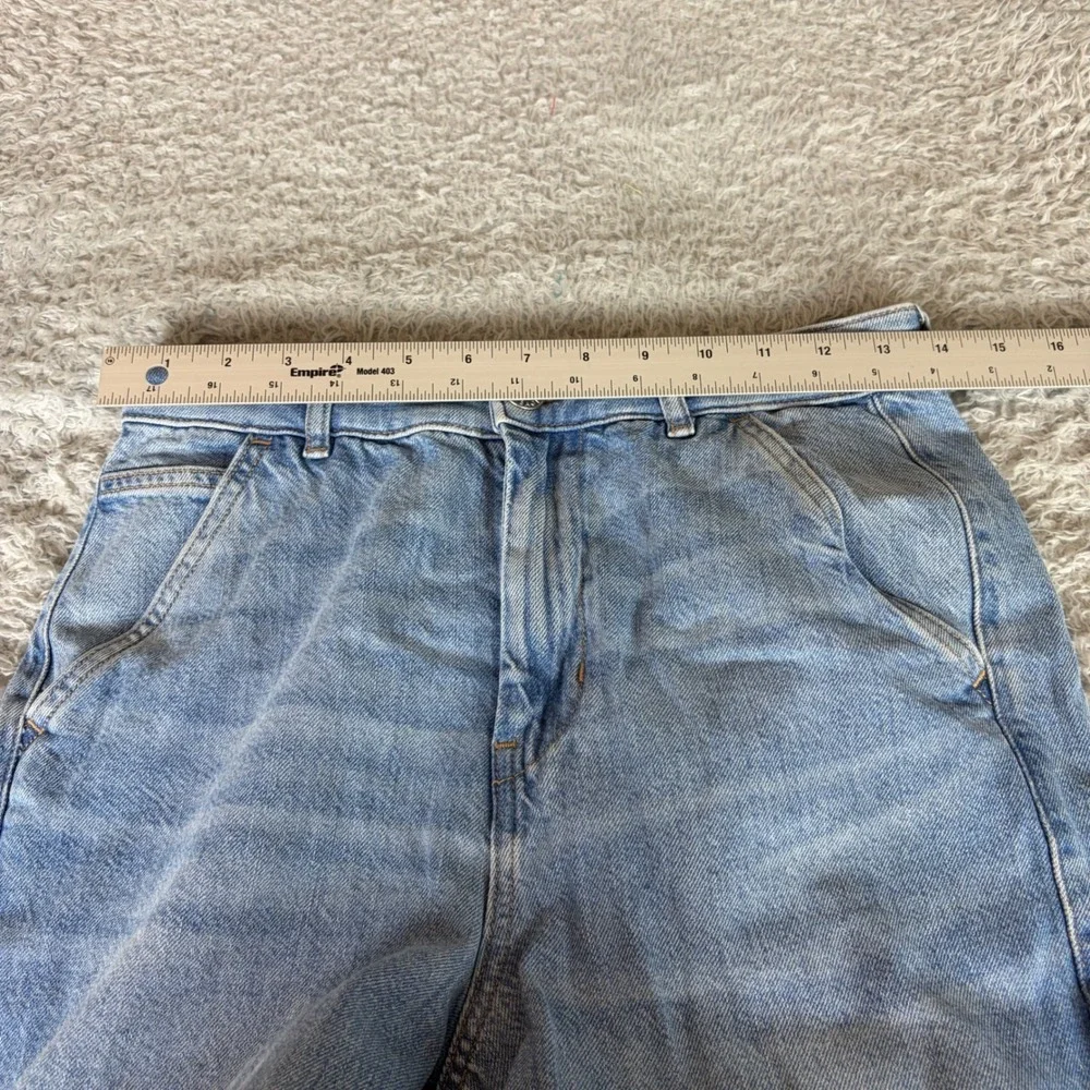 American Eagle Highest Rise 90s Boyfriend Carpenter Jeans Light Wash Blue Size 6